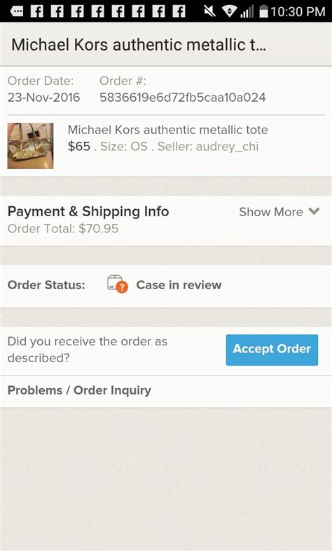 michael kors order tracker.